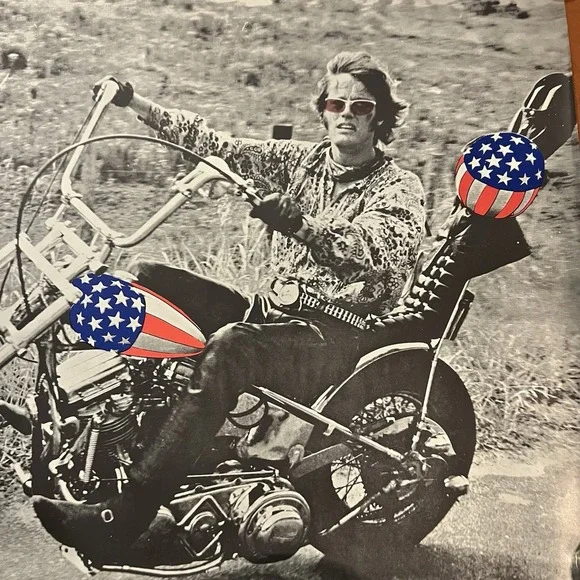 Vintage Easy Rider Chopper America Movie Poster Peter Fonda 1960's 29x41.5
